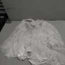 Avidlove Women's Lace Kimono Robe Babydoll Lingerie Mesh Nightgown  (White, M)