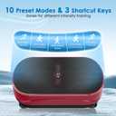 Natini Vibration Plate Exercise Machine, Vibration Plate for Lymphatic Drainage, Whole Body Workout Vibration Fitness Platform, Relieve Pain & Weight Loss & Toning(Red)