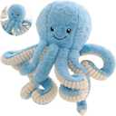 JOSON Cute Octopus Plush Toys, Soft Octopus Stuffed Animals, Girls and Boys Adult Birthday (16 Inch, Blue)
