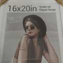 16x20 Picture Frame Set of 3 - White Woodgrain, Solid Wood, HD Tempered Glass, Wall Gallery Poster Frame