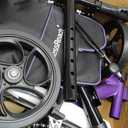 BlessReach Steerable Knee Walker Deluxe Medical Scooter for Foot Injuries Compact Crutches, with Dual Rear on-Wheel Brake and Shock Absorption Under The Knee pad（Purple）