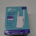 TP-Link AC1200 WiFi Extender, 2025 Wirecutter Best WiFi Extender, 1.2Gbps Home Signal Booster, Dual Band 5GHz/2.4GHz, Up to 1600 Sq.ft and 32 Devices, EasyMesh Compatible, One Ethernet Port (RE315)