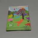 FFTROC Montessori Dinosaur Toys for 2 3 4 Year Old Boys - Wooden Stacking Dinosaur Toys for Kids 2-4 3-5, Toddler Balancing Block Sets (Multiple Colour 2)