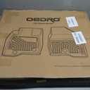 OEDRO Floor Mats for 2017-2022 Honda CR-V, Unique Black TPE All-Weather Honda CR-V Floor Liners, Includes 1st and 2nd Row: Front, Rear, Full Set Liners