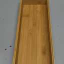 Utensil Organizer Silverware Drawer Organizer-Stackable Bamboo Flatware Caddy Cutlery Holder, Wooden Storage Boxes Tray for Bedroom,Office, Bathroom, Vanity & Garage Tool Organization(15"6"2.5")