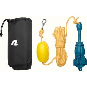 Retrospec Mainstay 3.5 lbs Folding Grapnel Anchor Kit with 26FT Rope, PP Buoy, Water Resistant Travel Bag and Rust Resistant Snap Hook & Anchor for Inflatable Paddle Boards, Docks & Kayaks