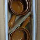 LE TAUCI French Onion Soup Bowls, 16 Ounces Ceramic Soup Bowls with Handles for Soup, Cereal, Chilli, Beef Stew, Soup Crocks Oven Safe and Stackable, Set of 4