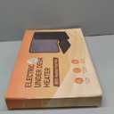 Under Desk Heater with Heated Floor Mat - Personal Portable Space Heaters Indoor - Foot Warmer with 12H Timer & 8 Heat Levels - Foot Control, for Home Bedroom Office (Black)