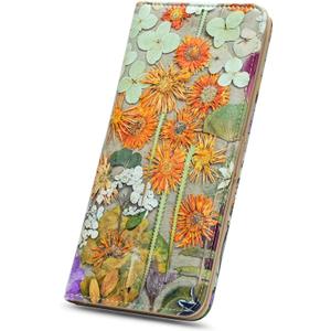 APHISON Wallet Women Ultra Slim Thin Leather Womens Wallet RFID Blocking Credit Card Holder Bifold Clutch Long Ladies Billfold (126 Z103)