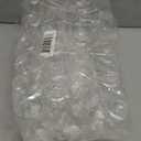 Prestee 48 Pack Plastic Champagne Flutes 9 oz - Stemless Disposable Champagne Flutes for Cocktails Mimosa Bar and Party Supplies - Clear Shatterproof Plastic Wine Glasses for Wedding and Summer Party