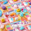 JOYIN 28 Packs Valentines Day Mochi Squishy Toy Gift Cards for Kids, Kawaii Mochi to Squeeze with Cards, Squishy Toy Stress Relief Fidget Toys for Kids Classroom Exchange Prizes Valentine Party Favor, 
Style: Cute Valentine Mochi