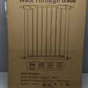 Fairy Baby Narrow Baby Gate for Stair, 22.8"-25.5" Wide Pressure Mounted Pet Gate for Doorway, Easy Walk Thru Child Safety Gate, White