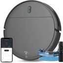 MAMNV Robot Vacuum and Mop Combo, WiFi/App, Vacuum and Mop Robot with Schedule, 2 in 1 Mopping Robot Vacuum with Watertank and Dustbin, Self-Charging, Slim, Ideal for Hard Floor, Pet Hair, Carpet