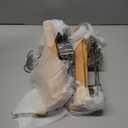 Nature Smile Solid Lotus Wood Deluxe Wooden Pants Hangers Bottom Hanger Jeans Hanger Skirt Hanger with 2-Adjustable Clips Anti-Rust Hook Pack of 10 (Natural)