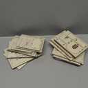 Hiboom 12 Pcs DIY Christmas Village Sets Wood Rustic Church Christmas Mini Wooden House Gift for Winter Xmas Party Crafts Decorations