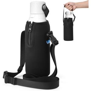 Xxerciz Water Bottle Carrier Bag for Brita 36 oz Filtering Bottle, Insulated Neoprene Water Bottle Holder with Adjustable Strap, Travel Bottle Carrier Pouch Sleeve for Outdoor Camping, Hiking, Gym