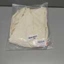 Women's Crewneck Ribbed Knit Mini Dress Party Night Out Ruffle Trim Hem Swing Short Dresses (Beige, S)