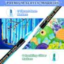 2 x 12 Colors Acrylic Paint Markers, 6 Glitter & 6 Neon Fluorescent Pens, Innovative Light-Valve Tech for Instant Flow, Fine Chisel Tip Paint Pens for Journaling, Rock Painting, Cards & DIY Projects