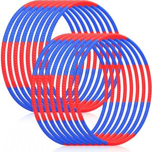 Vinsot Toy Hoop Detachable Plastic Hoops Exercise Equipment Toy Adjustable Rings for Sports Party Game Dance Pet Training