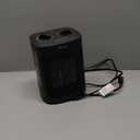 Space Heater, 1500W Electric Heaters Indoor Portable with Thermostat, PTC Fast Heating Ceramic Room Small Heater with Heating and Fan Modes for Bedroom, Office and Indoor Use (Black)