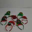 Aodaer 7 Pack Christmas Headbands Cute Elf Hat Costume Headwear Christmas Hair Hoop for Christmas Party Holiday Favors Elves Party Decoration