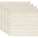 DII Variegated Tabletop Collection, Placemat Set, 13x19, Off-White, 6 Piece