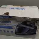 Steam Station for Clothes with LED Screen, 1800W Steam Iron Ceramic Soleplate, Auto Shutoff, Self-clean, Anti-drip, 50.72oz Removable Water Tank Ironing Steamer for Various Fabrics, Blue