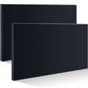 Wesiti 2 Pcs HDPE Plastic Sheets 3/4 Thick Hard HDPE Sheet Polyethylene Sheet, High Density Polyethylene Board for Crafts Flat Panel DIY Materials for Home Decor Handicrafts (Black, 12 x 24 Inch)