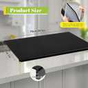 Wesiti Large Acrylic Cutting Board with Lip Non Slip 30"L x 20"W Black Cutting Board Chopping Acrylic Countertop Protector Cover Shatter Resistant for Home Restaurant Kitchen Sink Stove, 30.9"L x 21.7"W