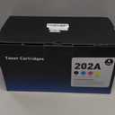 202A Toner Cartridges for Color Laser Jet Pro MFP M281fdw M281cdw M254dw Replacement for HP 202A 202X Toner Cartridge for Color Laser Jet Pro MFP M281fdw M281cdw M281fdn M281 M280nw M254dn M254nw, 4P (1Black+1Cyan+1Magenta+1Yellow)