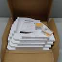 Forbena Corner White Floating Book Shelves for Wall Set of 4, Wood Nursery Corner Bookshelf for Kids Bedroom, Large Modern Round Wall Bookshelves for Living Room Decor, Indoor Plants, Bathroom (12" Depth)