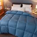 BEDSETS Duvet 240 x 220 cm – Tempered Duvet 300 g/m², White Double Duvet with Corner Tabs, Box-Stitch Construction Cover, Machine Washable (2.220 x 240 cm4 KG)