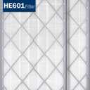 HE601 True HEPA Replacement Filter Compatible with Shark Air Purifier 6 Fan Model HE601 HE602 3-IN-1 HE6FKPET H13 True HEPA for Shark HE601 Air Purifiers