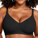 OEAK 2026 Wireless Jelly Bra for Women Push Up Bralette Seamless Full Coverage Comfortable Convertible Everyday Tshirt Bras, 36C
