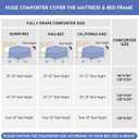 HOMBYS 3 Piece Seersucker Oversized King Comforter Set 128x128, Breathable Beige Soft Comforter Set, Lightweight Down Alternative Comforter, Bedding Comforter Sets with 2 Pillow Shams for All Season