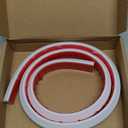 Duzzy 39 Inch Collapsible Shower Water Dam, Shower Threshold Water Stopper Barrier and Retention System and Keeps Water Inside Threshold Dry and Wet Separation, Suitable for Bathroom & Kitchen (White)