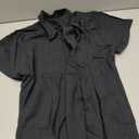 JEKAOYI Womens Button Down Shirts, Cotton Short Sleeve Button Up Shirt Casual Spring Blouses Summer Vacation Tops (L)
