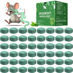 Mouse Rodent Repellent, 48 Pack Peppermint Oil Mouse Traps for Rat Mice, Ant, Roach, Spider, Squirrel, Nature Mouse Deterrent for Indoor Outdoor Use, for Garden & Home, Family & Pet Safe