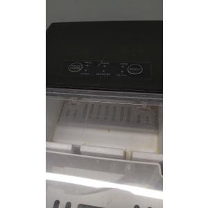 Sweetcrispy Countertop Ice Maker Machine, Portable Self-Cleaning Ice Machine with Ice Scoop, Basket and Handle, 9 Cubes in 6 Mins, 26.5lbs/24Hrs, 2 Sizes of Bullet Ice for Home Kitchen, Coal Black