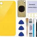 OEM Rear Back Glass Replacement for iPhone XR 6.1 inches with Reparing Toolkit and Pre-Installed Adhesive (Yellow)