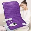 Electric Heating Pad for Back: VAAGHANM 33" x 17" Extra Large Heat Pad for Shoulder & Neck & Back - 6 Temperature Settings & Auto Shut-Off Timer