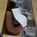 Windspeed Mini Split Line Set Cover 3" 10Ft AC Line Pipe Duct Cover for Outside Units Mini Split Wall , Air Central Conditioner, HAVC and Heat Pumps (coffee browm)