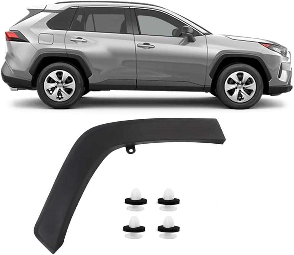 COOL STAR Rear Right Passenger Side Fender Flares Molding Trim Compatible with Toyota Rav4 2019-2021 Replaces 75605-0R090 75605-42160