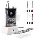 M Max - Nail Drill Professional - 2-in-1 Brushless Motor Nails Drill Machine - Electric, Cordless, Aluminium Alloy Casing, 35000 RPM, HD Display - Perfect for Salon & Home Use Special Edition - Money