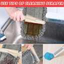 HOMTOYOU Microfiber Hardwood Floor Mop: Dust Spray Mops for Cleaning Wood Home Kitchen Floors - Wet Mopping & Dry Sweeping - 3 Reusable Refills & 1Pcs 400+ML Refillable Bottle