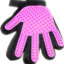 B.S.B Pet Grooming Glove, Silicone Massage Brush with Textured Surface. Pet Hair Remover. deshedding Brush for pet. Right arm only. Bathing Gloves for Your pet. One Size Fit All.