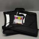 UTOLOVE 2Pcs Kids Travel Tray, Kids Travel Trays for Car Seat, Road Trip Essentials for Toddler, Carseat Lap Tray with Dry Erase Board & Storage Organizer for Road Trip Activities for Kid, Black