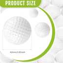 Junkin 24 Pcs Foam Golf Practice Balls Realistic Feel and Flight Training Sport Balls Elastic Soft Foam Golf Balls for Indoor or Outdoor Backyard Training(White)