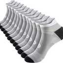 PAPLUS Compression Socks for Men & Women, 2/4/6 Pairs Ankle Running Socks with Arch Support, Ankle Support, Plantar Fasciitis