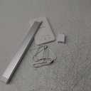 White crown LED Desk Lamp Dimmable Table Lamp Reading Lamp with USB Charging Port, 5 Lighting Modes, Sensitive Control, 30/60 Minutes Timer (White, First-Generation) (Silver)